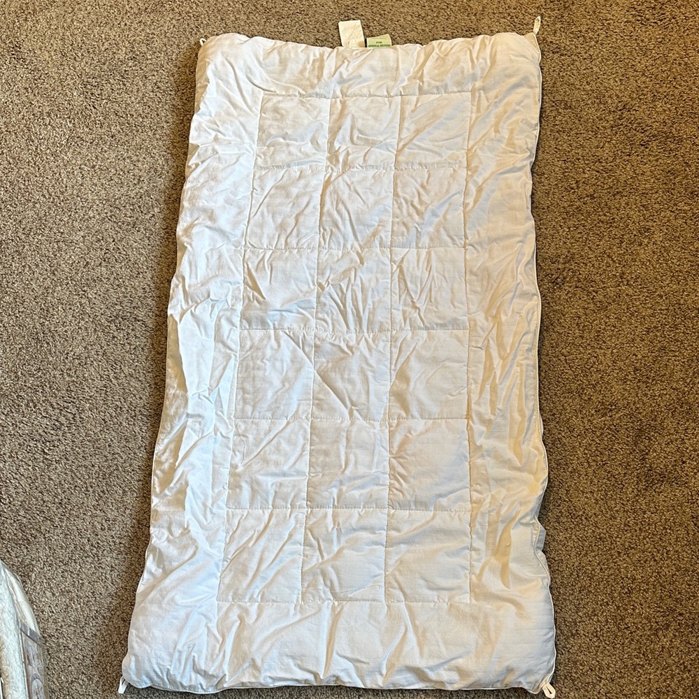 Wool and organic cotton crib duvet/mattress pad - Picture 4 of 5